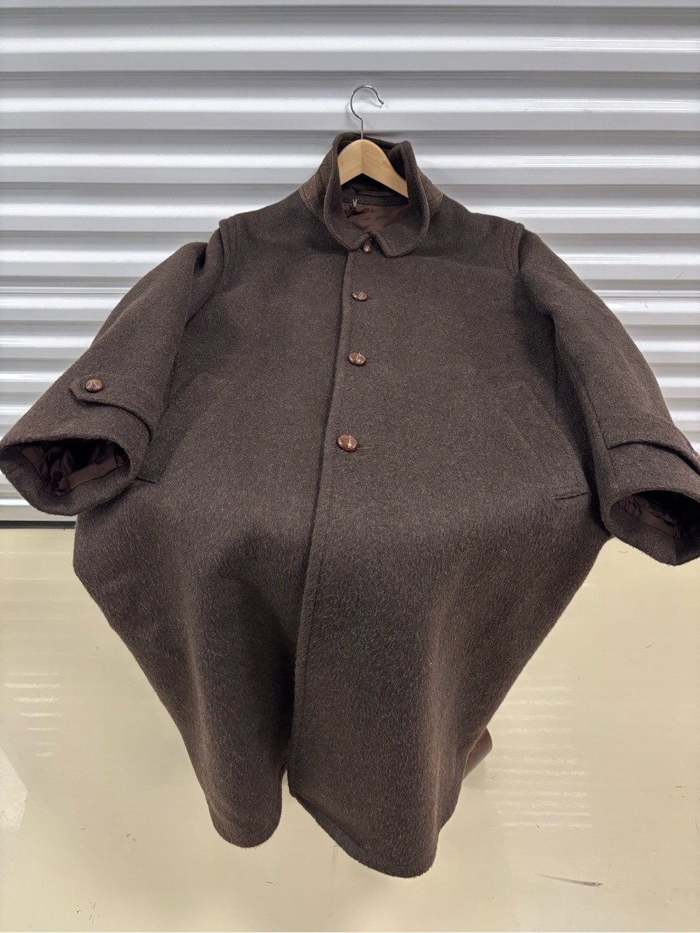 Schneider Women’s Dark Brown Wool Pea Coat